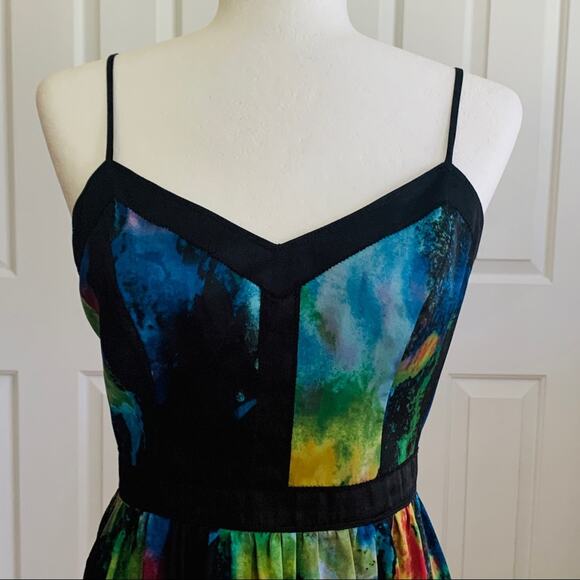 Matty M Dress Multicolor Abstract Print Sleeveless Mini Dress Size Small - Picture 3 of 13